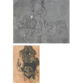 Roy Lichtenstein - Untitled (Knight With Lady) And The Owl: Two Works 