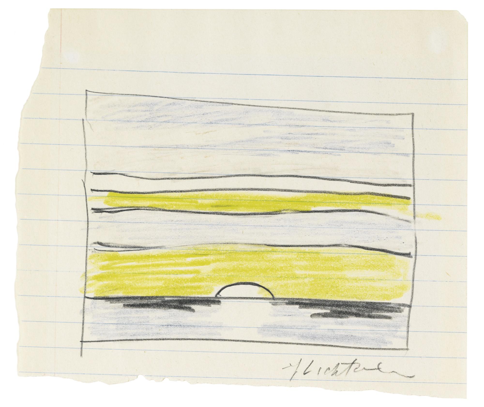 Roy Lichtenstein - Untitled (Landscape Yellow Sunset)