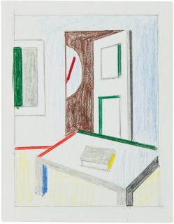 Roy Lichtenstein - Virtual Interior With Book (Study)