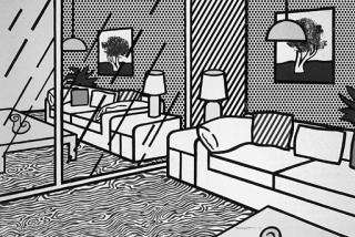 Roy Lichtenstein - Wallpaper with Blue Floor Interior (C. 260)