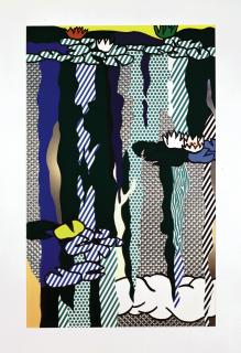 Roy Lichtenstein - Water Lilies with Cloud