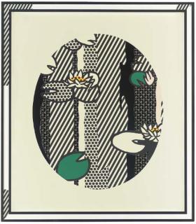Roy Lichtenstein - Water Lillies--Pink Flower