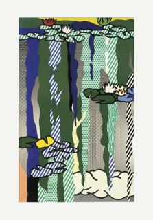 Roy Lichtenstein - Water Lillies With Cloud