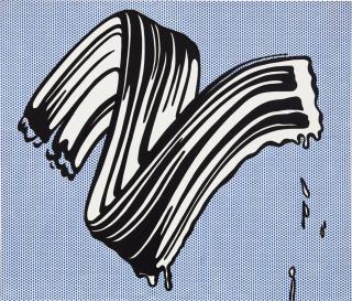 Roy Lichtenstein - White Brushstroke I