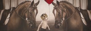 Roy Nachum - Untitled (Horses And Child With Crown And Balloon)