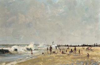 Roy Petley - Figures on the beach