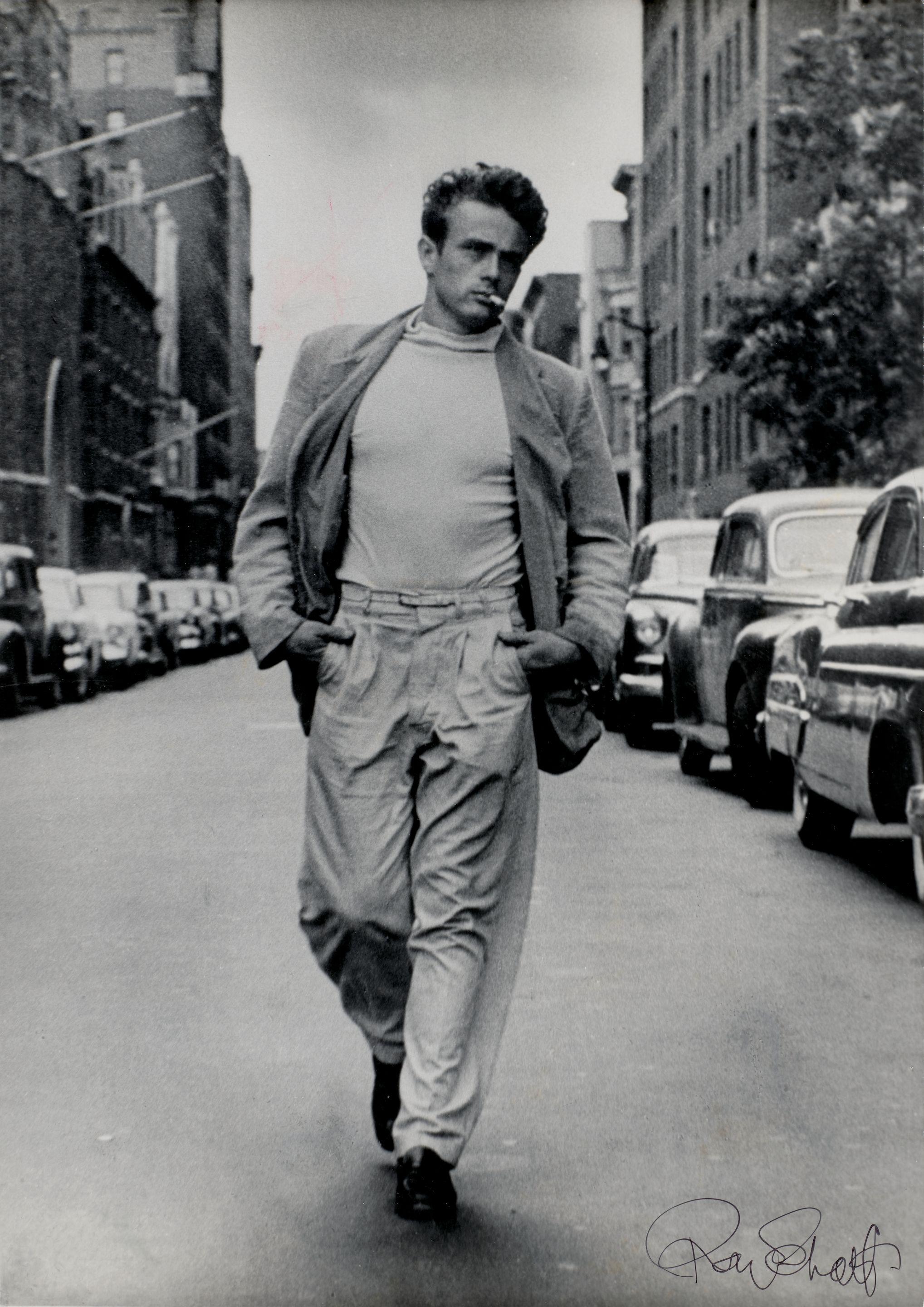 Roy Schatt - James Dean, Walking on 68th Street, New York