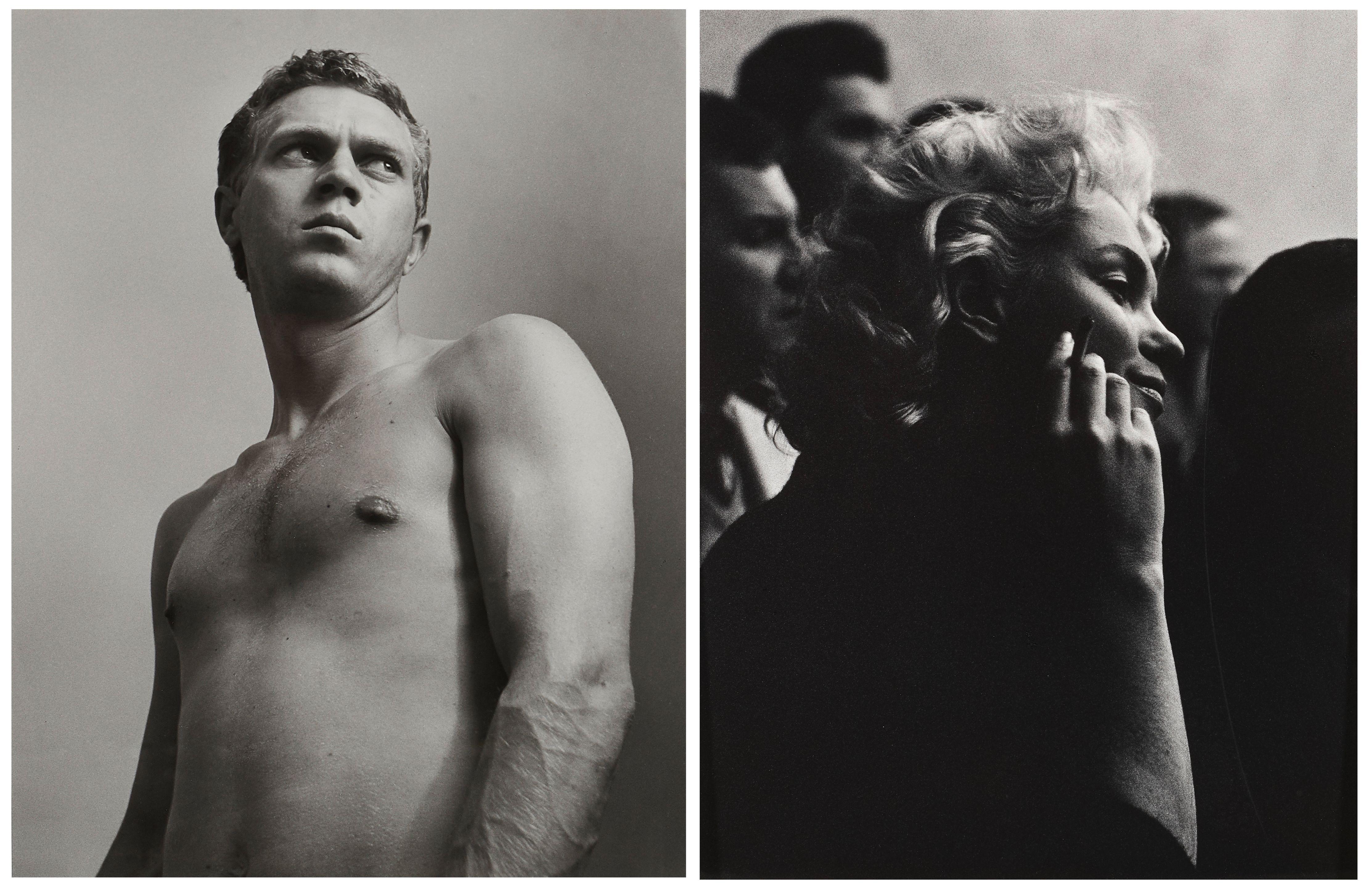 Roy Schatt - Marilyn Monroe at the Actor\'s Studio, New York; and Steve McQueen