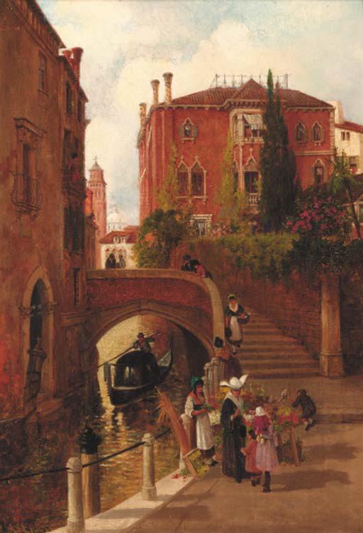 Rubens Arthur Moore - A Venetian Backwater