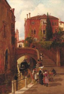 Rubens Arthur Moore - A Venetian Backwater