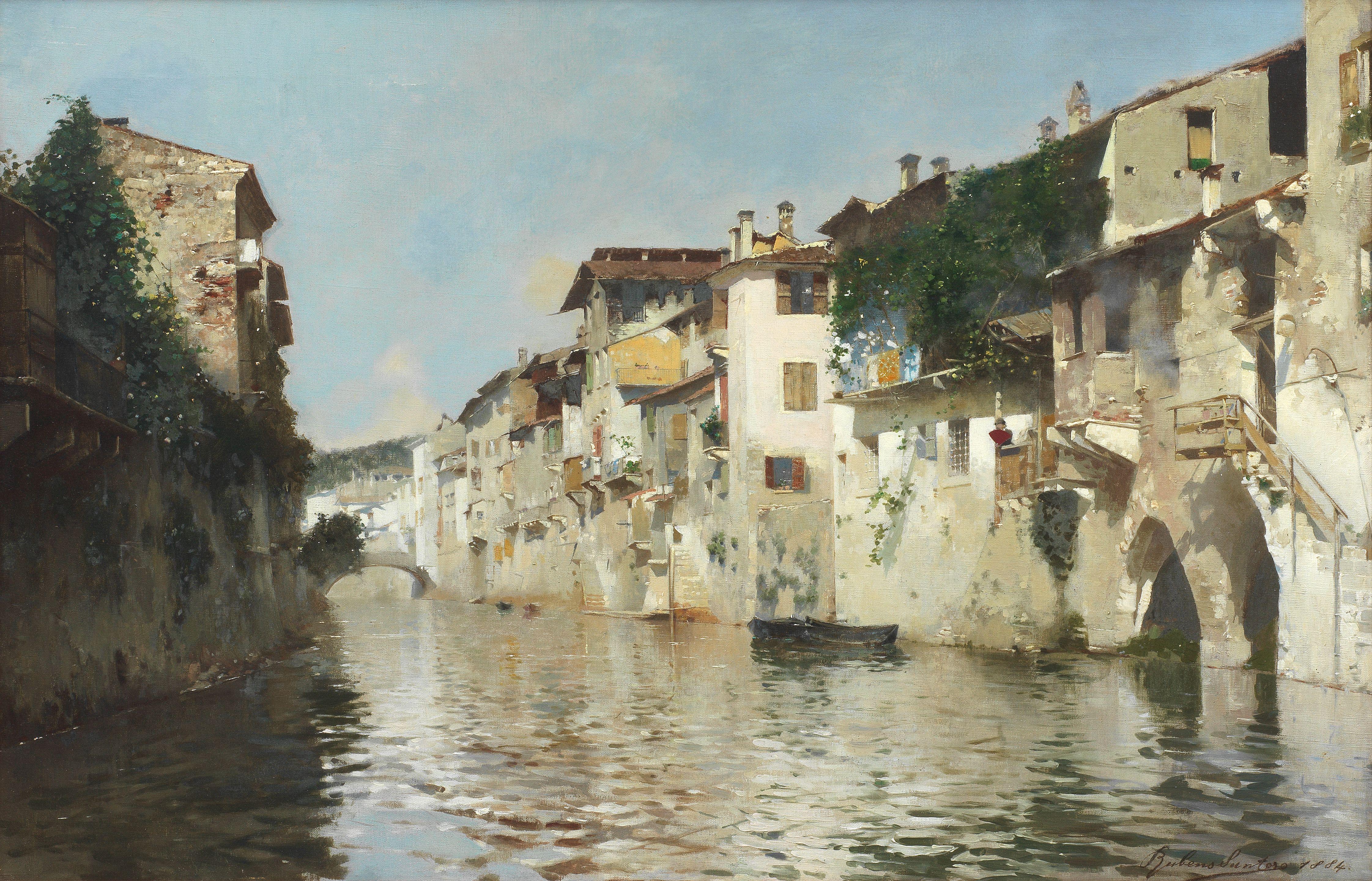 Rubens Santoro - A quiet Venetian canal