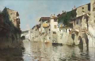 Rubens Santoro - A quiet Venetian canal