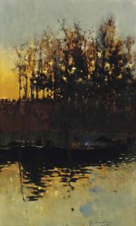 Rubens Santoro - A rest on the Venetian lagoon