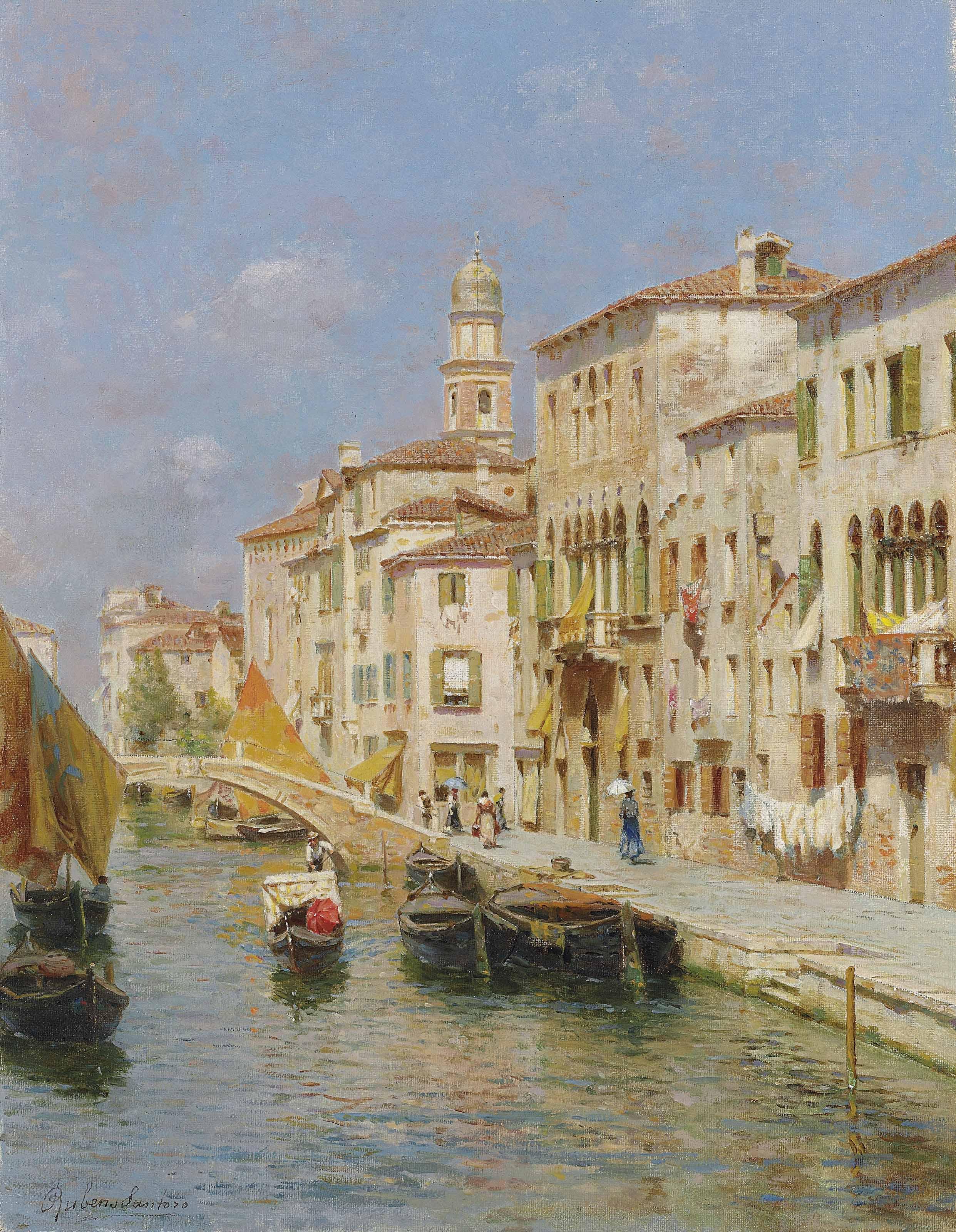 Rubens Santoro - Canal in Venice