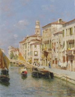 Rubens Santoro - Canal in Venice