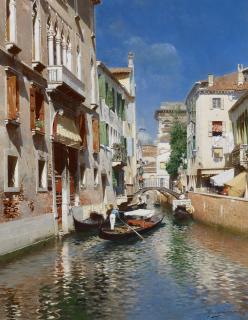 Rubens Santoro - Gondolas in Venice