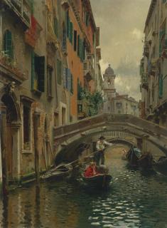 Rubens Santoro - Italian a Quiet Canal, Venice