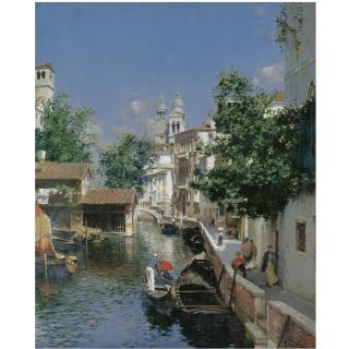 Rubens Santoro - Italian View From Giudecca Towards The Church Of Santa Maria Della Salute