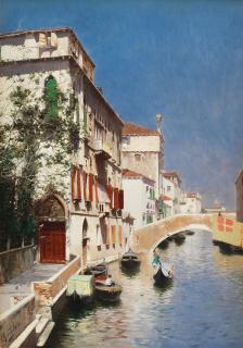 Rubens Santoro - On a Venetian canal