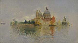 Rubens Santoro - Punta Della Dogana With The Basilica Della Salute