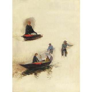 Rubens Santoro - Studio Di Figure A Venezia