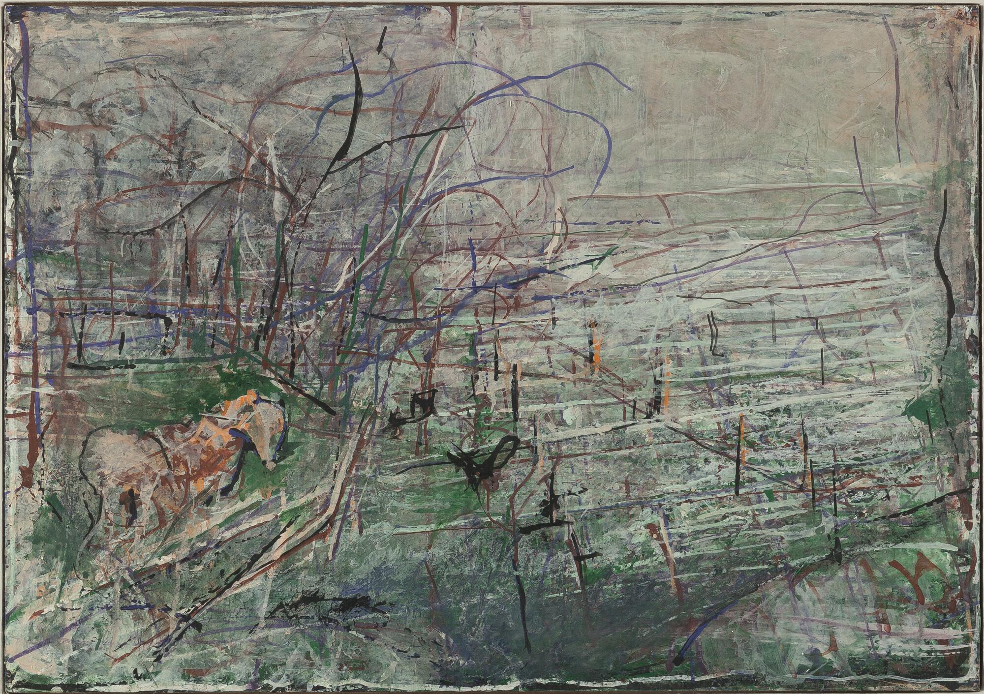 Rudi Tröger - Ohne Titel (Winterpferd)