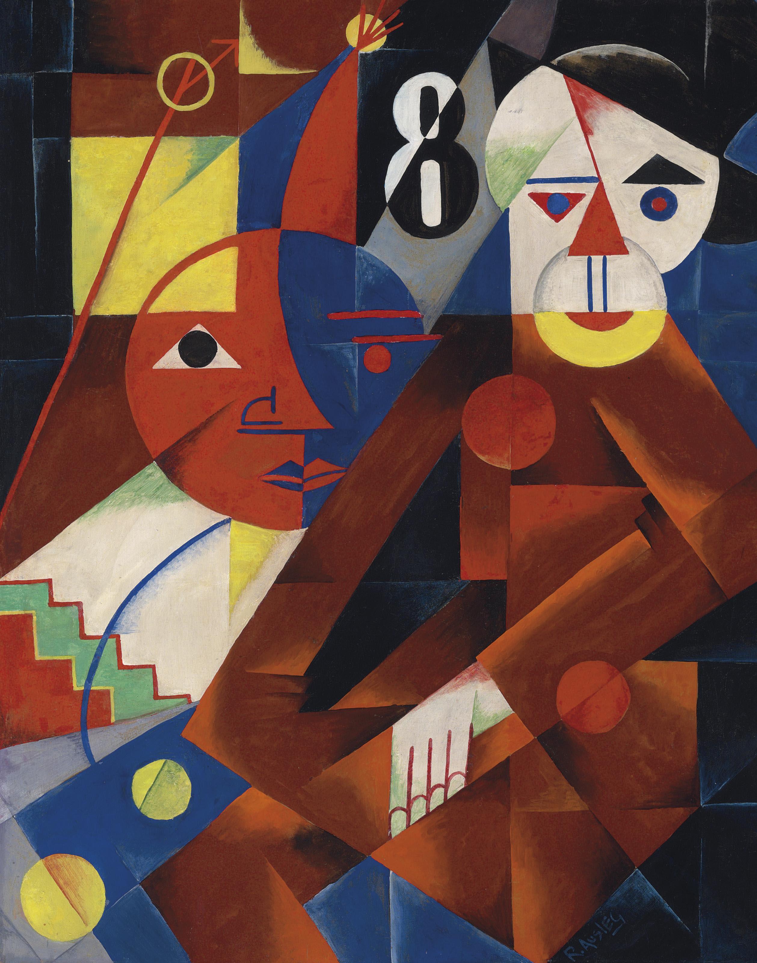 Rudolf Ausleger - Affe mit Mond