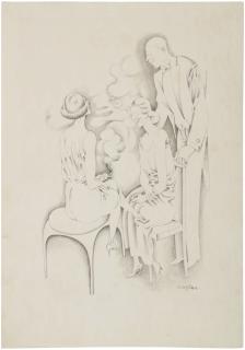 Rudolf Bauer - Raucher (Smokers)