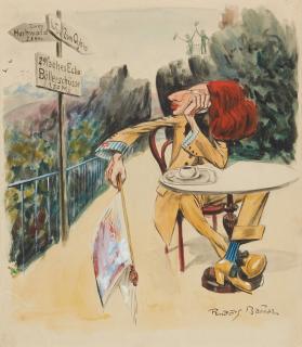 Rudolf Bauer - Red Haired Man