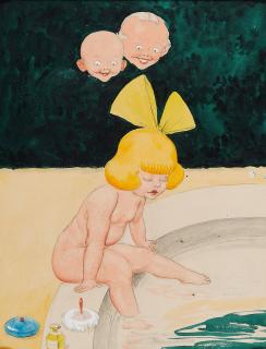 Rudolf Bauer - Susanna im Bade.