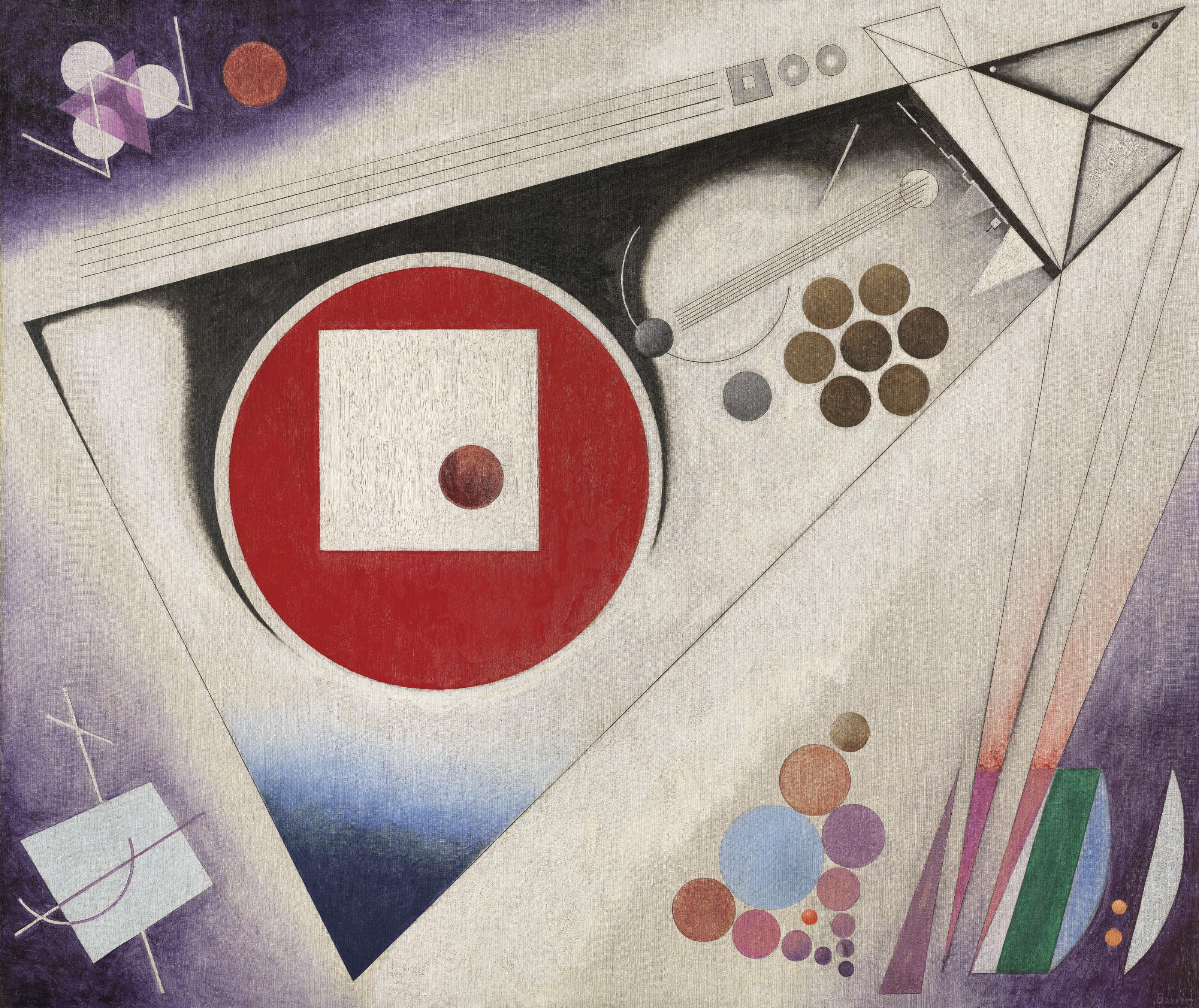 Rudolf Bauer - Third Symphony in 3 Movements, Triptych (left section)