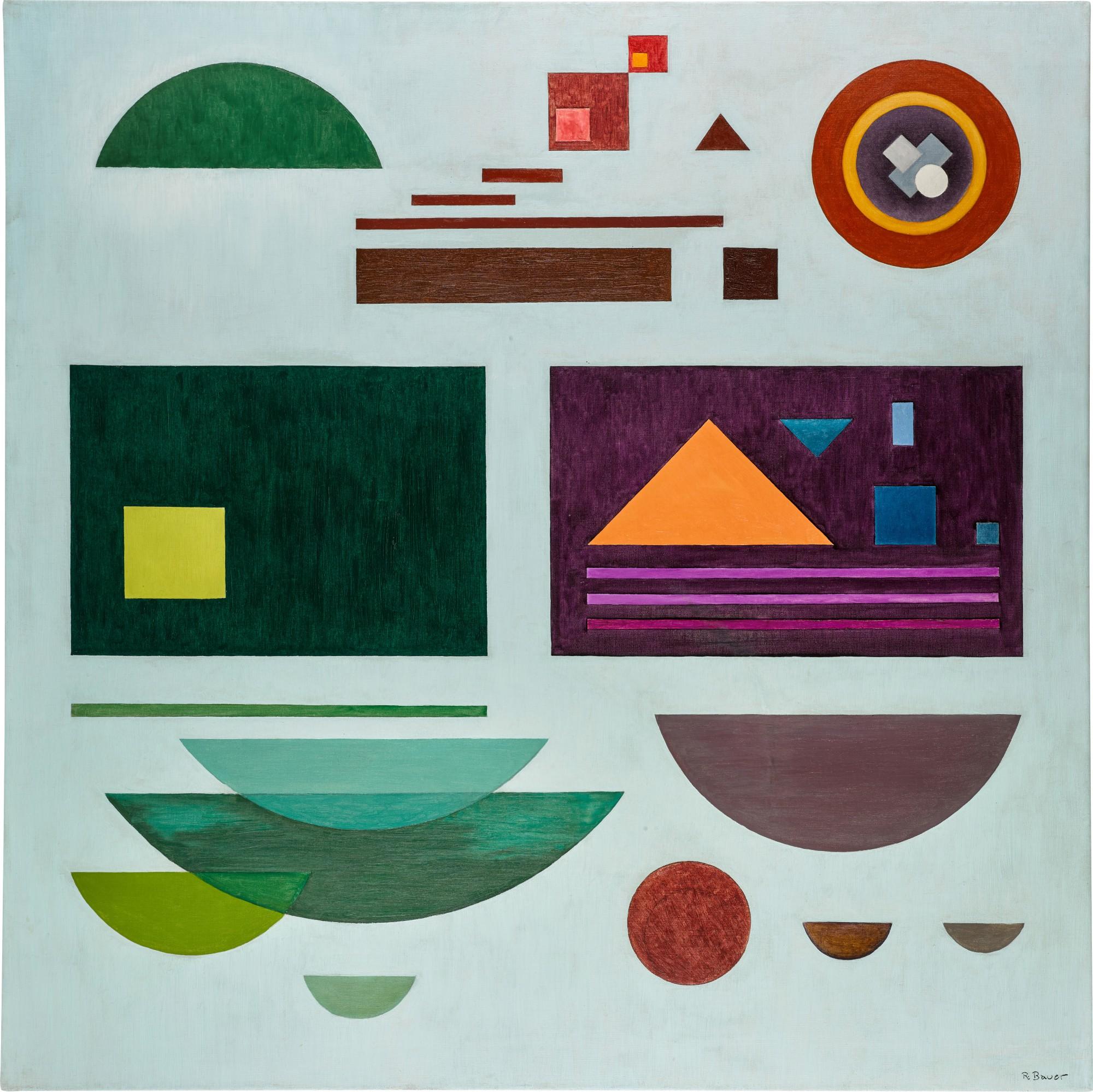 Rudolf Bauer - Yellow Square