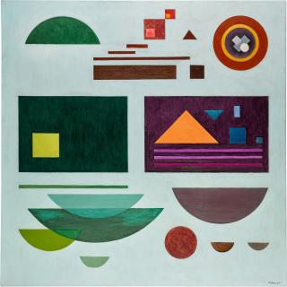 Rudolf Bauer - Yellow Square