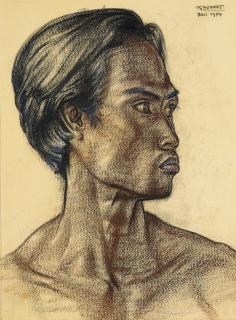 Rudolf Bonnet - A Balinese Man