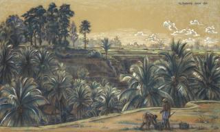 Rudolf Bonnet - A Landscape In Bali