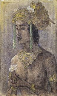 Rudolf Bonnet - Balinese actor as Arjuna Bertapa