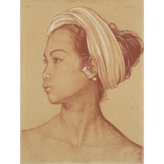 Rudolf Bonnet - Portrait Of A Balinese Maiden