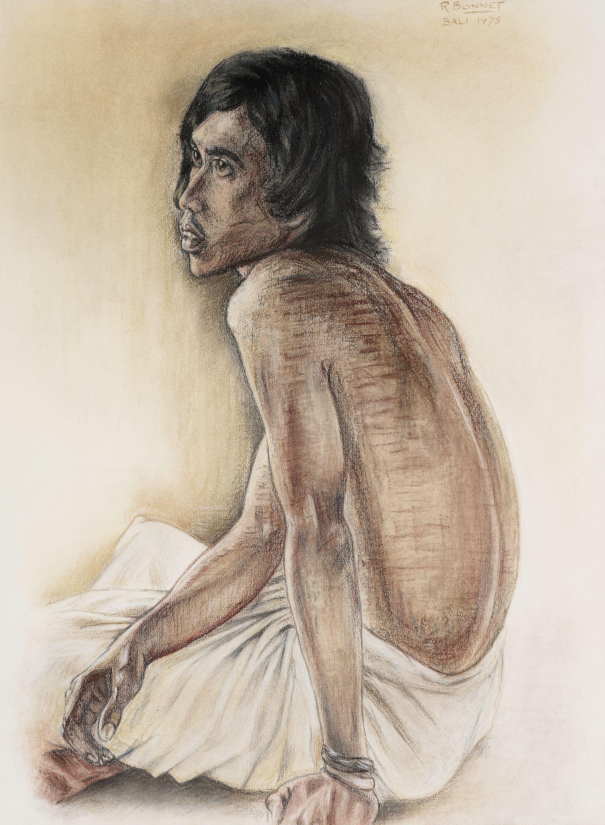 Rudolf Bonnet - Portrait of a Balinese Man