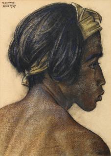 Rudolf Bonnet - Portrait Of I Wayan Jedog