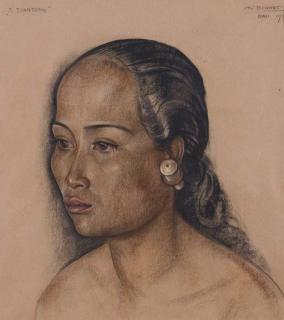 Rudolf Bonnet - Portrait of J. Tjanteng