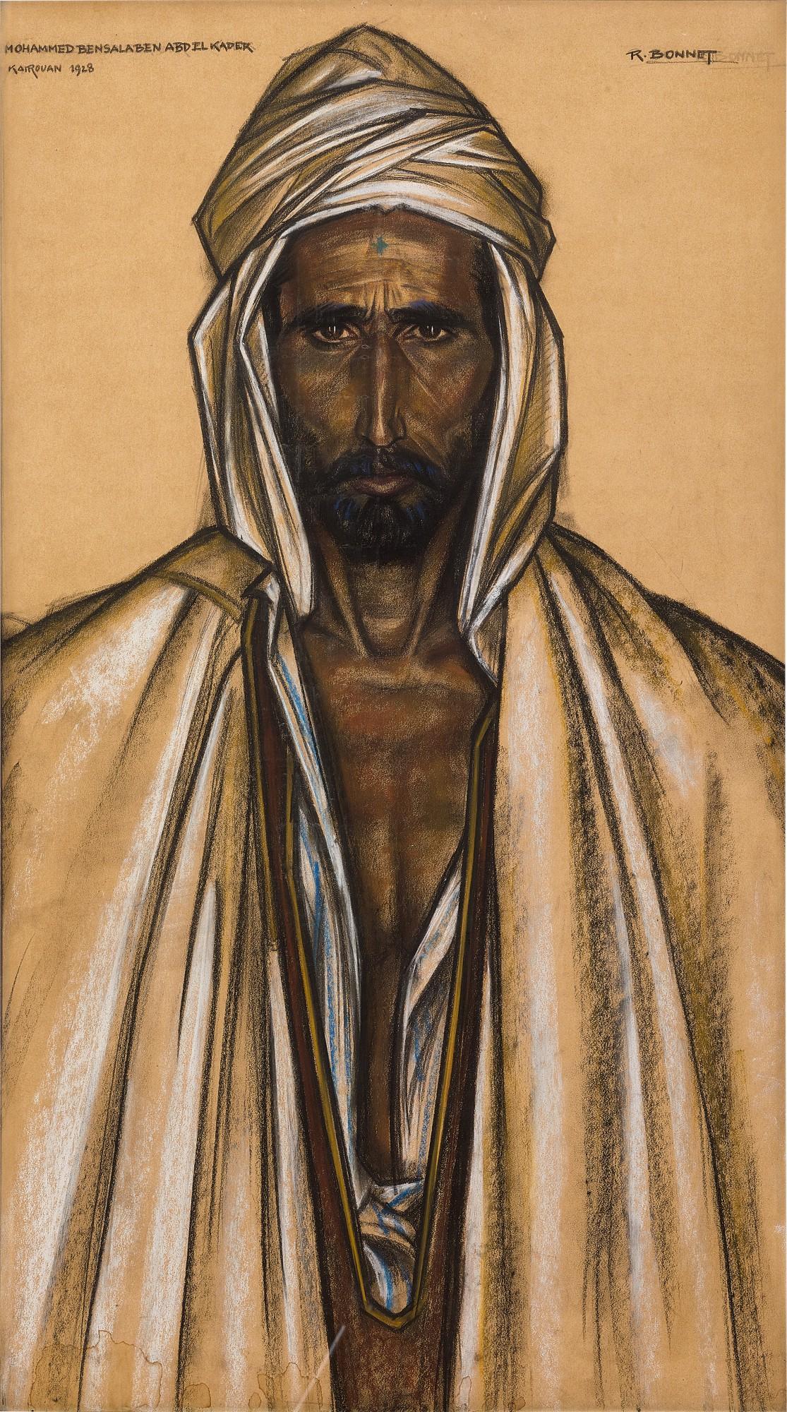 Rudolf Bonnet - Portrait of Mohammed Bensalaben Abdel Kader