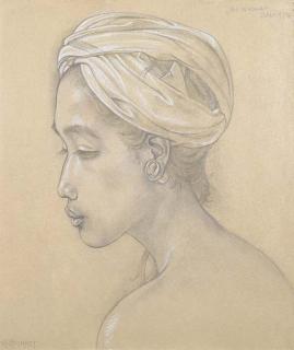 Rudolf Bonnet - Portrait of Ni Jajas
