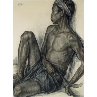 Rudolf Bonnet - Seated Man