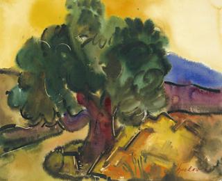 Rudolf Bredow - Landschaft mit Baum