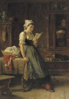 Rudolf Epp - Reading a letter