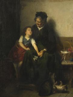 Rudolf Epp - With Grandma And Her Cats