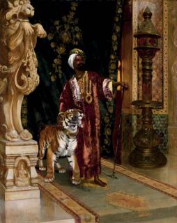 Rudolf Ernst - A sultan with a tiger
