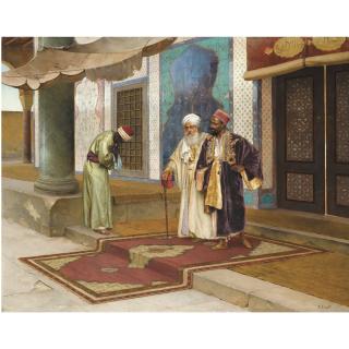 Rudolf Ernst - Austrian leaving The Mosque