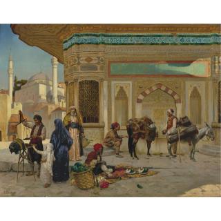 Rudolf Ernst - Austrian The Fountain Of Ahmed Iii, Istanbul