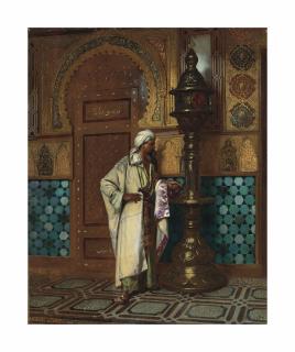 Rudolf Ernst - Tending the Lamp